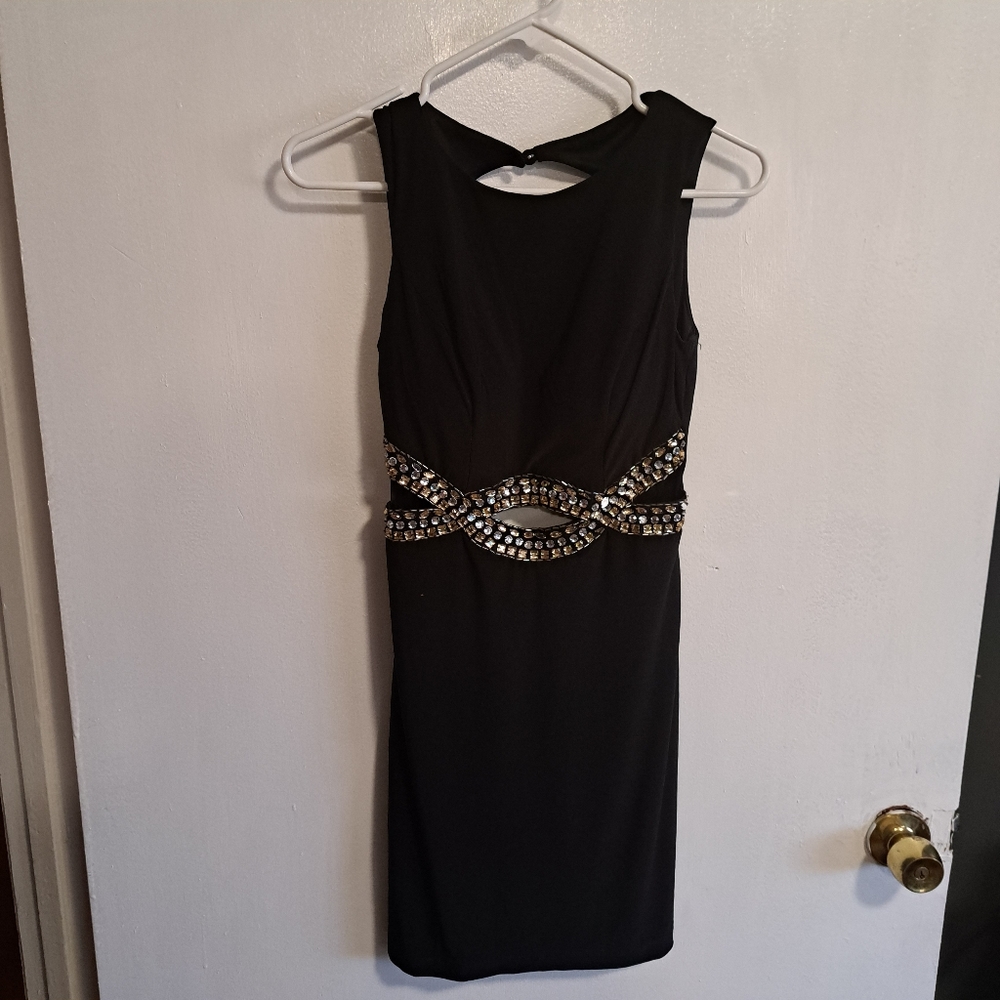 B Darlin brand size 3/4 black cocktail 👗 dress